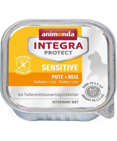 Animonda Integra Protect Cat Sensitive Diet Food - Turkey & Rice Wet Cat Food (6 x 100g) for Feed Allergy Relief - Buy Online on GoSupps.com