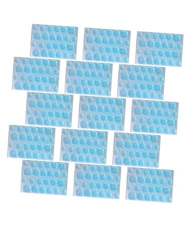 VINTORKY 30 Sheets Manicure Jelly Stickers Label Stickers Nail Tip Fixing Stickers Flexible Fake Nail Tips Labeling Stickers Clear Sticker Blue Stickers Adhesive Simple Silica Gel