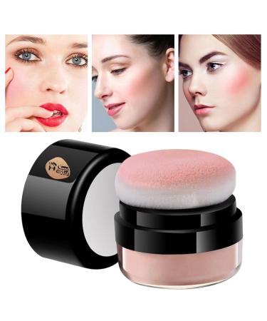 Loose Powder Natural Air Cushion Face er for Cheeks Long-Lasting Highly Pigmented Makeup for All Day Wear Easy to Blend Makeup Dtt Coral Red