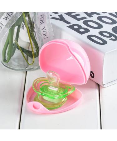 Xthuge Pacifier Box Set - BPA-Free Pacifier Case Holder & Clip Travel Accessories - 6 Pieces in Pink - Buy Online on GoSupps.com