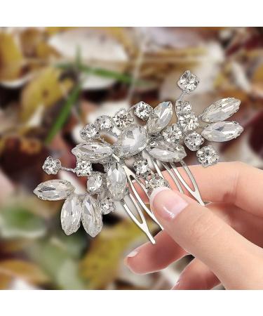 Wedding Hair Comb - Bride Hair Accessories Side Comb Clips for Women - Buy Online on GoSupps.com