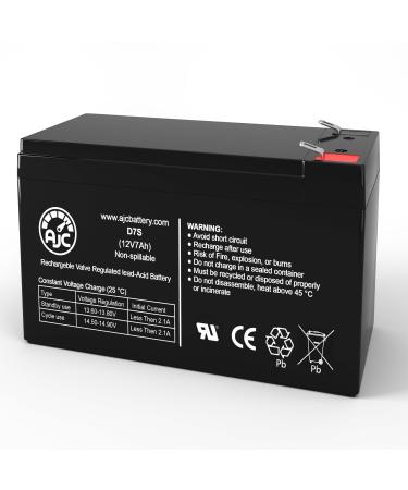 AJC Battery Compatible with Exide EP1229W 12V 7Ah Sealed Lead Acid Battery
