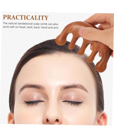 Beavorty Peigne De Massage Dents Larges Manuel Masseur De Chevelu Gratteur Pour Cheveux Poign e Ergonomique - Buy Online on GoSupps.com