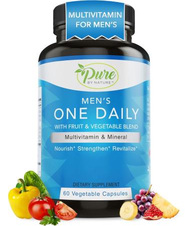 Pure By Nature One Daily Multivitamin for Women & Men Bundle Pack Multi Vitamins and Minerals Supplement for Immune Support with Vitamin B12 Gluten-Free & Non-GMO Each with 60 Veggie Capsules - Buy Online on GoSupps.com