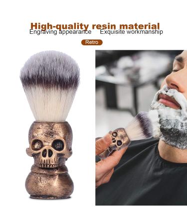 Unique Skull Vintage Handle Shaving Brush for Men Effortless Lathering & Stylish Grooming - Buy Online on GoSupps.com