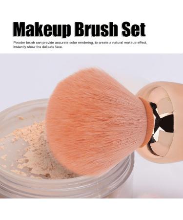 Soft Fluffy Hair Cosmetic Beauty Brush with Strong Powder Grasping Power Accurate Coloring Delicate Looking. Perfect for Loose Powder Blusher. Rose Gold Light Green - Buy Online on GoSupps.com