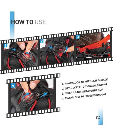 Lightweight 21/25/30 Inches Snowshoes with Ratchet Binding and Trekking Poles - Red 30 (Up to 250lbs) - Buy Online on GoSupps.com
