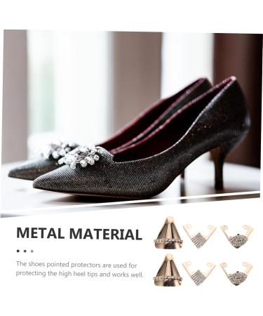 Pointed Toe Heel Replacement Tips - 3 Pairs Cowboy Boot Covers & High Heel Metal Tip Set - Buy Online on GoSupps.com