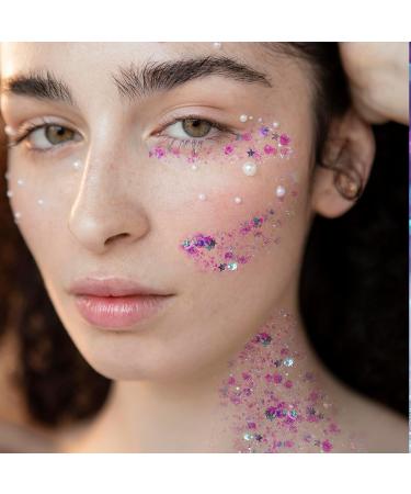 Buy Prreal Body Glitter Gel 50ml - Holographic Face & Body Sequins Chunky Glitter for Nails Hair & Makeup | Festival Shimmer - Buy Online on GoSupps.com