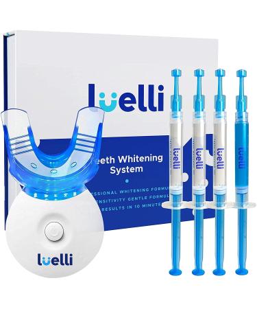 LUELLI Teeth Whitening Kit - 5X LED Light Tooth Whitener, 12ml with light