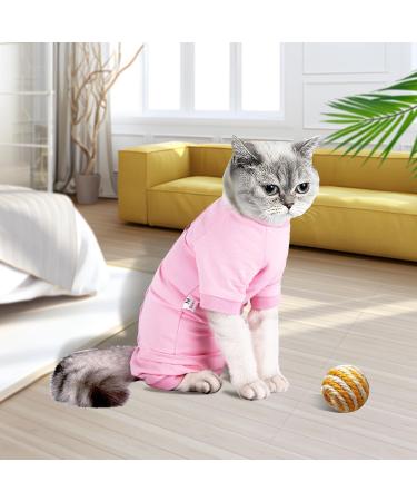Buy Lollanda Cat Recovery Suit - Pink Surgical Suit for Post-Op Cat Care (L) | International Shipping - Buy Online on GoSupps.com