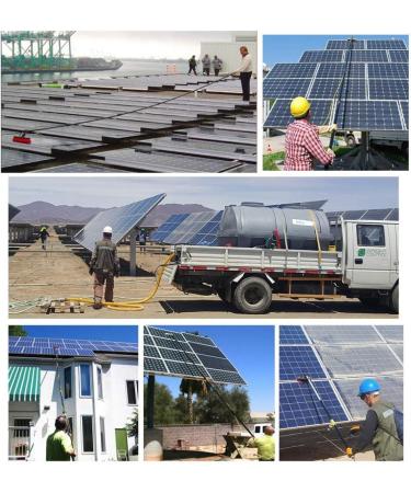6-11M Window Cleaning Pole Photovoltaic Panel Cleaning Tool Extendable Cleaner for Trucks Windows Washing Multi-Purpose Water Spray Brush/4M / 18Ft - Buy Online on GoSupps.com