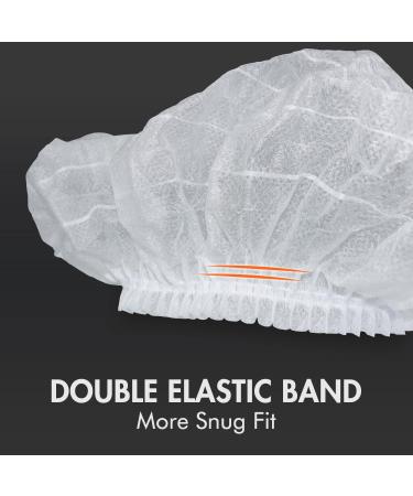 2X Heavy Duty Hair Nets - 100 Pack Disposable Bouffant Caps for Women - Ideal for Food Service & Cooking - Buy Online on GoSupps.com