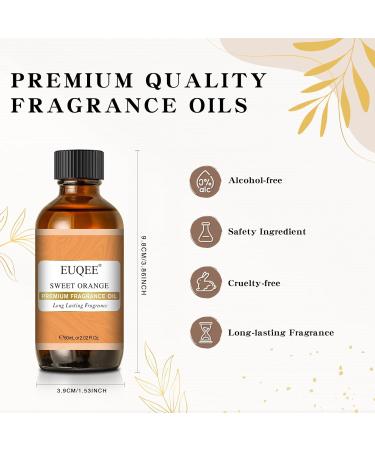 EUQEE Sweet Orange 60ml Premium Grade Aromatherapy Fragrance Oil for Home Diffusers and DIY Candle Making - Buy Online on GoSupps.com