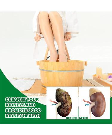 PureCleanse Kidney Support Herbal Foot Soak - Lymphatic Drainage Ginger & Mugwort, Ginger Foot Bath Bag (60PCS) - Buy Online on GoSupps.com