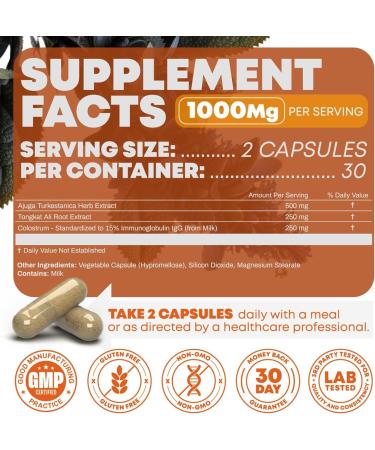 Peak Revival-X Turkesterone & Tongkat Ali Lean Muscle Growth & Recovery + Fadogia Agrestis Muscle Stack for Athletic Performance & Muscle Mass (60 Capsules) - Buy Online on GoSupps.com