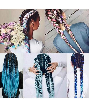 Lime Color Kanekalon Braiding Hair Crochet Synthetic Jumbo Braids 24 Inch 3pcs/Lot - Twist, Box Braids, 3 Pack - Buy Online on GoSupps.com