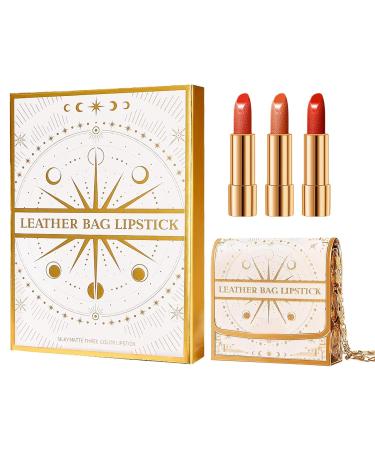 Matte Lipstick | 3 Velvety Shades Long-Lasting Water-Resistant | Long-Lasting Nude Shade - Beauty Makeup for Everyday Travel & Special Occasions - Buy Online on GoSupps.com