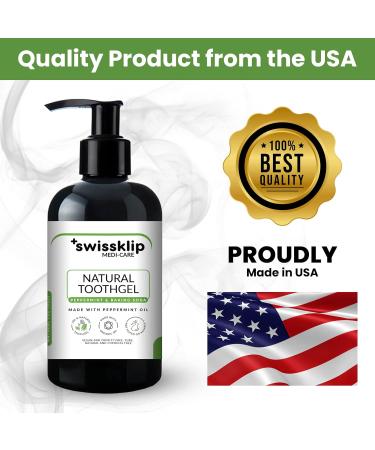 Buy Swissklip Peppermint Tooth Gel - Fluoride-Free 8 oz | International Shipping Available - Buy Online on GoSupps.com