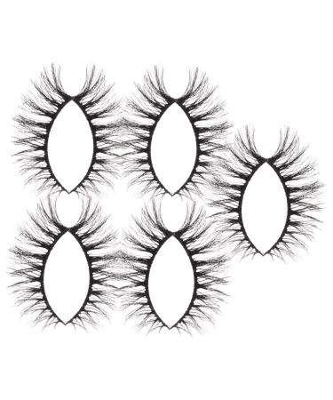 FRCOLOR 10 Pairs Fake Eyelashes Human Hair Extensions Shoelace Charms Artificial Eyelashes Lash Mascara Eyelash Strips Individual Lashes Lash Kit Cosmetics 3d Bulk Imitation