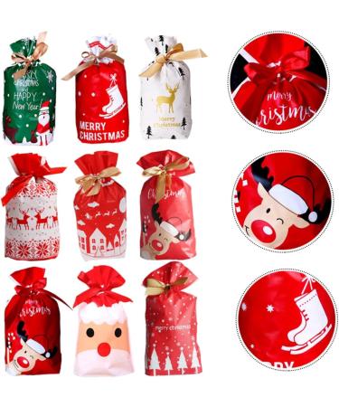Zerodeko 150 Pcs Christmas Food Bag Santa Bag Christmas Candy Bag Christmas Bag Biscuit Plastic - Buy Online on GoSupps.com