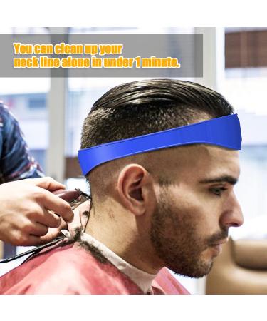 Hair Trimming Guide Reusable Stretchy Hair Cutting Template Oil Coating Improve Efficiency Prevent Falling for Home Use for Men (Blue) - Buy Online on GoSupps.com