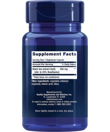 Life Extension Theaflavin Extract - 30 Vegetarian Capsules for Health & Wellness - Buy Online on GoSupps.com