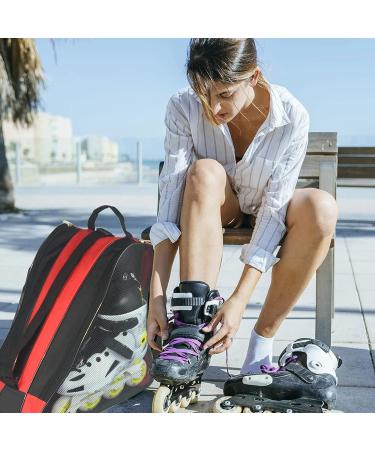 Adjustable Roller Skate Bag | Large Capacity | Breathable | Blue+Red - Buy Online on GoSupps.com