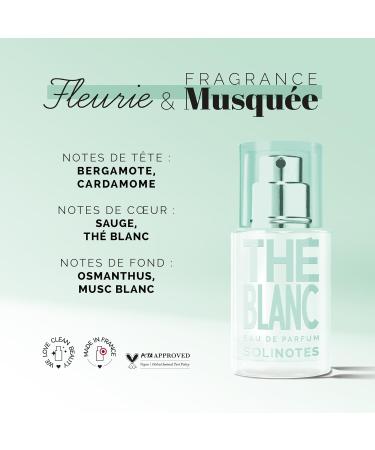 SOLINOTES White Tea Perfume for Women - Eau De Parfum | Delicate Floral and Soothing Scent - Made in France - Vegan - 0.5 fl.oz - Buy Online on GoSupps.com