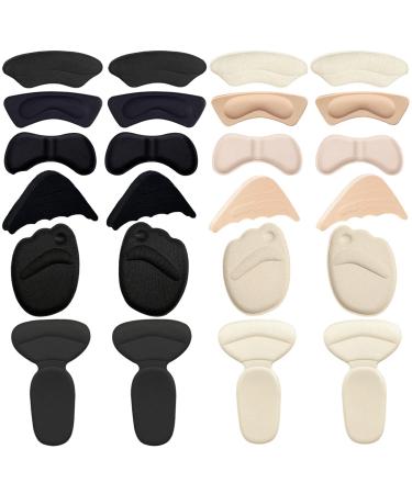 12 Pairs High Heel Cushion Inserts  Heel Pads Toe Inserts for Women Shoes That are Too Big  Shoe Fillers Pad Improve High Heel Fit and Comfortable  Prevent Heel Rubbing and Metatarsal Slipping