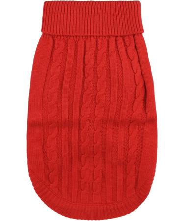 Buy FakeFace Winter Dog Cardigans - Warm & Comfortable Sweaters for Small Dogs | Stylish Chihuahua Knitwear in Red Blue & Brown - Buy Online on GoSupps.com