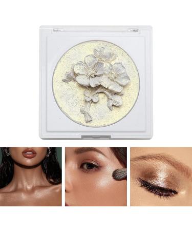 Make up Highlighter - Highlighter Palette Bronzer Powder | 3D Plum Blossom Long-Lasting Highlighter Powder Face Highlighter Illuminator 0.7 Oz Highlight Makeup Shakven 02# - Buy Online on GoSupps.com
