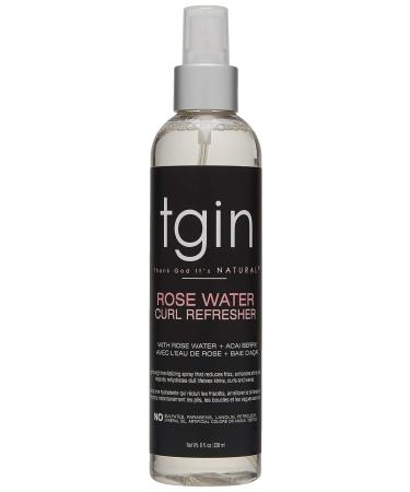 TGIN Rose Water Curl Refresher Spray 8 Oz for Natural Hair, Braids, Locs - Protective Styles - Buy Online on GoSupps.com