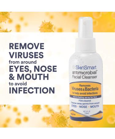 SkinSmart Facial Cleanser Spray - 3 Pack Hypochlorous Spray for Maskne & Virus Protection, 2 oz Travel Size - Buy Online on GoSupps.com