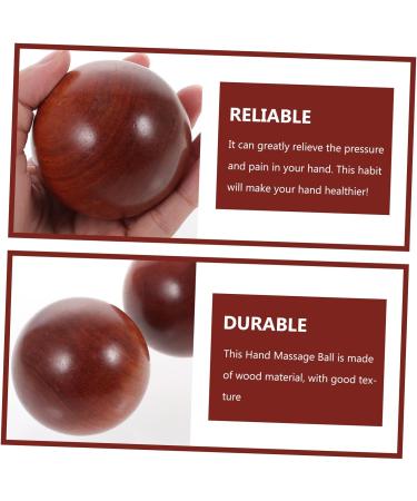 Buy Healvian Hand Massage Balls - 5 Sets Wooden Fitness & Therapy Balls for Hand Exercises - Portable Rosewood Handball Massagers - Buy Online on GoSupps.com