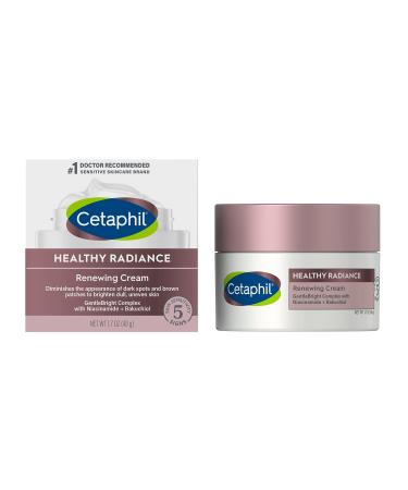 Face Cream by Cetaphil, Healthy Radiance Renewing Cream, Visbily Reduces Look of Dark Spots, Brightening Lotion, Designed for Sensitive Skin, Hypoallergenic, Fragrance Free, 1.7oz - Buy Online on GoSupps.com