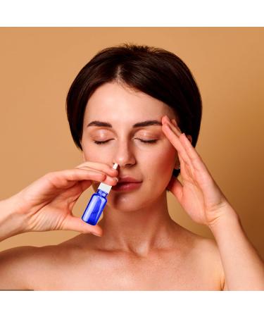 Furuising 6-Pack 10ml Glass Nasal Spray Bottles - Reusable Blue with Labels Nozzles & Funnel for Perfume Essential Oils & Saline Solution - International Shipping Available - Buy Online on GoSupps.com