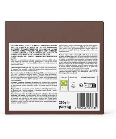 Amazon Ristretto Coffee Capsules - Nespresso Compatible 50 Count - 85% Arabica 15% Robusta - Rich Ristretto Flavor - Pack of 1 - Buy Online on GoSupps.com