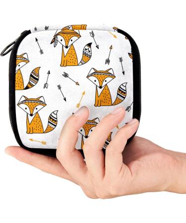 Period Bag Sanitary Napkin Storage Holder - Arrows Fox Pattern | Color5372 - Buy Online on GoSupps.com