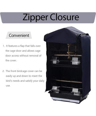 Bonaweite Blackout Birdcage Cover for Parrot Cage - Windproof & Light-Proof Pet Sleep Shade, Grey - Buy Online on GoSupps.com