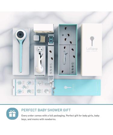 Lollipop Baby Monitor (Turquoise) - with Contactless Breathing Monitoring (No Extra Sensor Required  Subscription Service)  Sleep Tracking and True Crying Detection  Smart AI WiFi Baby Camera - Buy Online on GoSupps.com