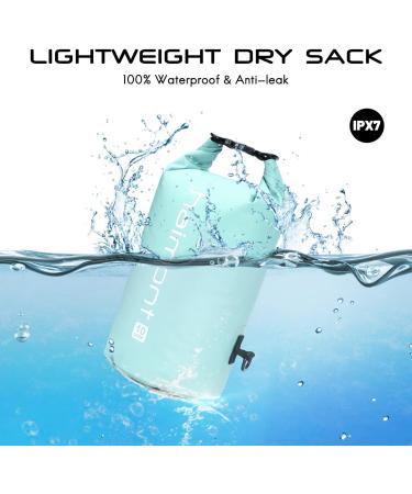 Haimont 10L Waterproof Dry Bag Backpack for Kayaking, Rafting, Boating & Fishing - Aqua Green with IPX8 Waterproof Phone Case - Buy Online on GoSupps.com