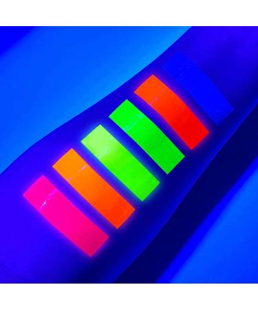 UV Glow Blacklight Face and Body Paint Set - 6 Tubes of Neon Fluorescent Paint 0.34oz - Buy Online on GoSupps.com