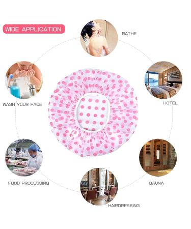 6 Pieces Waterproof Shower Hood - 10.6 Inch Stretch Hair Caps for Women | Protects Hair from Dust & Oil | Ideal for Spa Salon & Home Use - Buy Online on GoSupps.com