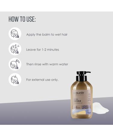 Natural Hair Restoration Balm with Argan Oil - Vegan Sulfate-Free Deep Conditioner for Dry Damaged Hair - 97.5% Natural Hydrating Formula - Buy Online on GoSupps.com