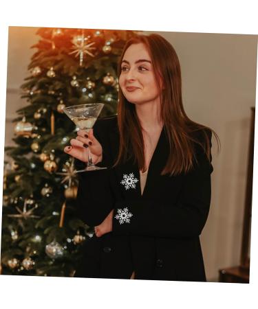 Zerodeko 60 Pcs Christmas Snowflake Stickers Tiara Snowflake Crafts DIY Snowflake Ornament Silver Onion - Buy Online on GoSupps.com