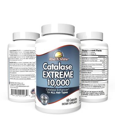 Catalase Extreme 10,000 Hair Supplement with Saw Palmetto, FoTi, Biotin, PABA - 60 Count - Buy Online on GoSupps.com