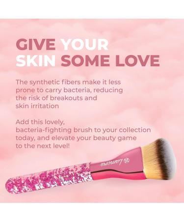 Blending Liquid Makeup Foundation Brush - Face, Highlighter, Contour, Kabuki - Pro Quality Synthetic Bristles, Pink Heart - Ideal for Mineral, Cream, Powder, Bronzer, Blush Highlighter - Buy Online on GoSupps.com