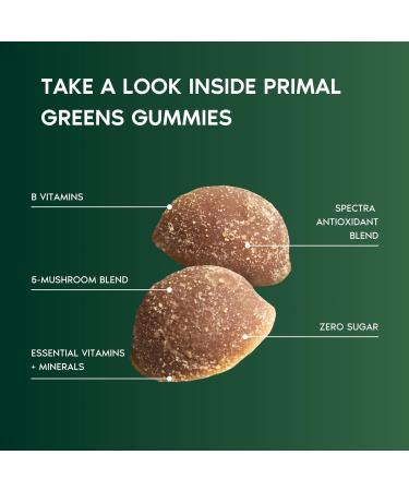 Primal Harvest Supergreens Gummies + Hair Complex | 2-Pack Bundle | 16 Superfoods + Key Nutrients for Hair Routine | Gummies & Capsules | Food Supplement | 30 Servings Each - Buy Online on GoSupps.com