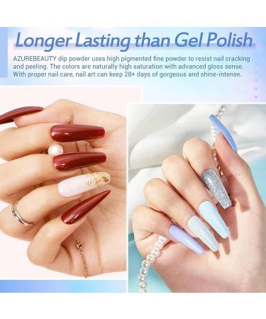 AZUREBEAUTY All Season 20 Color Dip Powder Nail Kit - Classic Spring Summer Starter Kit with 4 Pcs Liquid Set - French Art Manicure DIY Salon Gift Set for Women - Buy Online on GoSupps.com